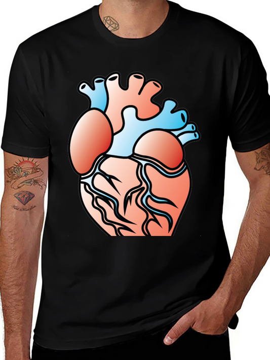Anatomical Heart Graphic Tee - Black