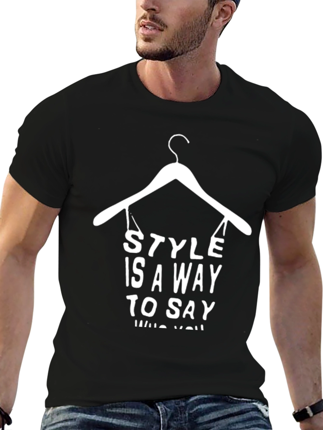 Style Statement Black Graphic Tee