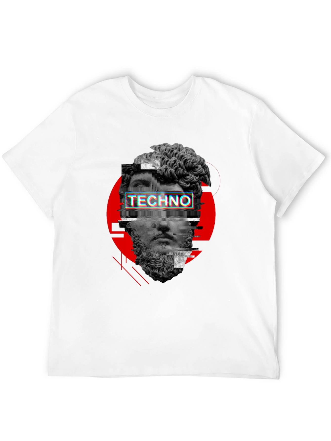 Techno Glitch Graphic Tee