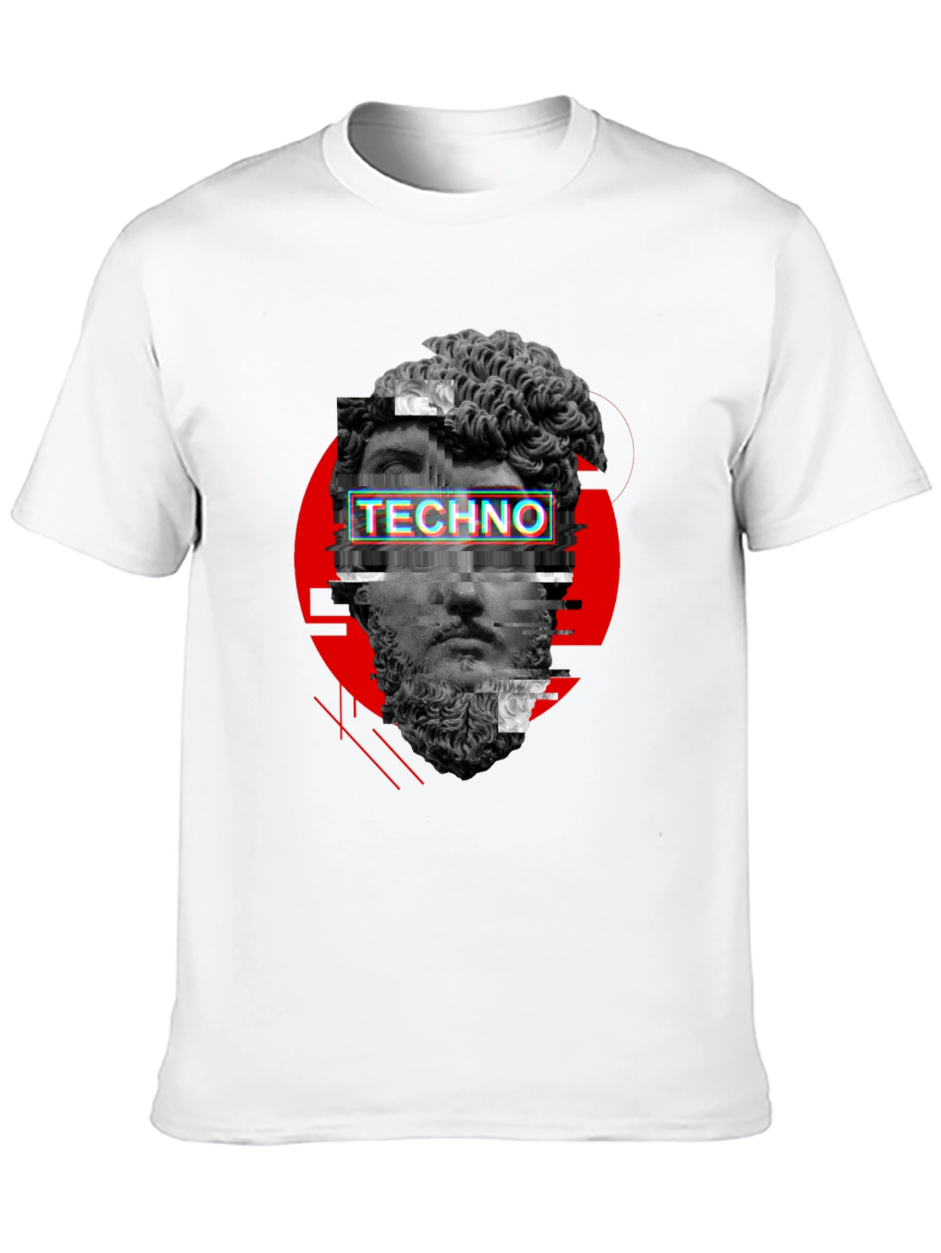 Techno Glitch Graphic Tee