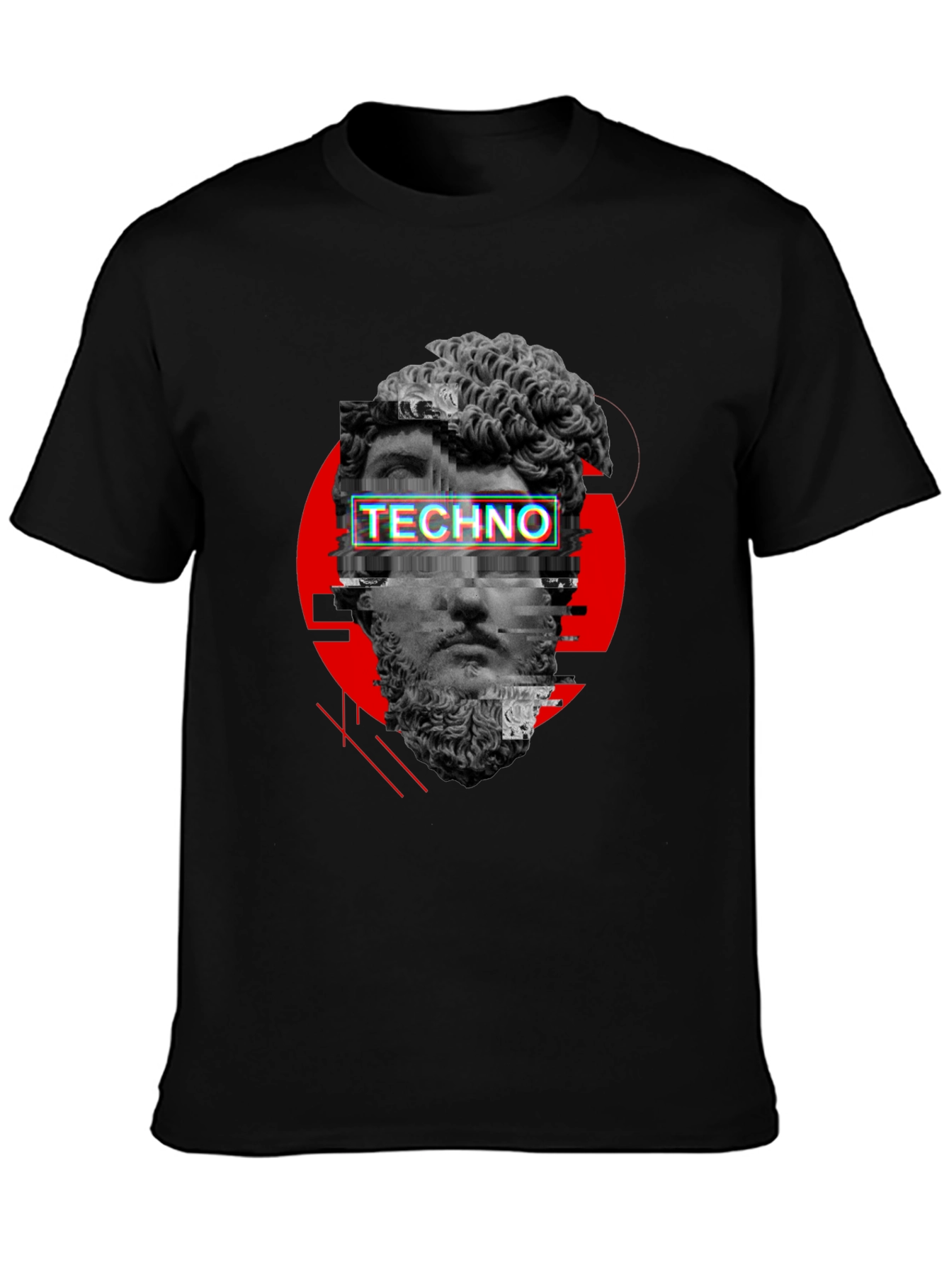 Techno Glitch Graphic Tee