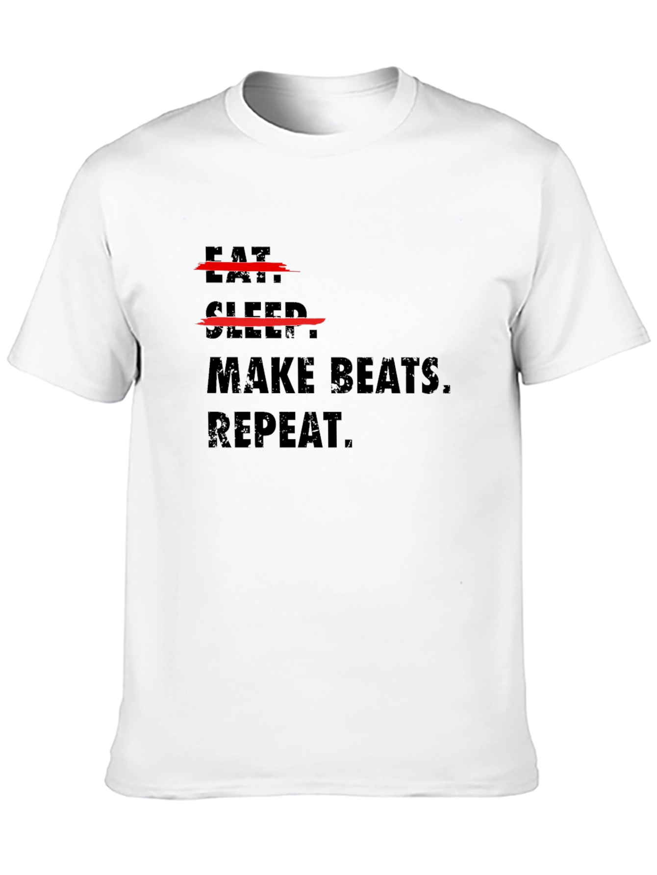 Eat Sleep Make Beats Repeat Black T-Shirt