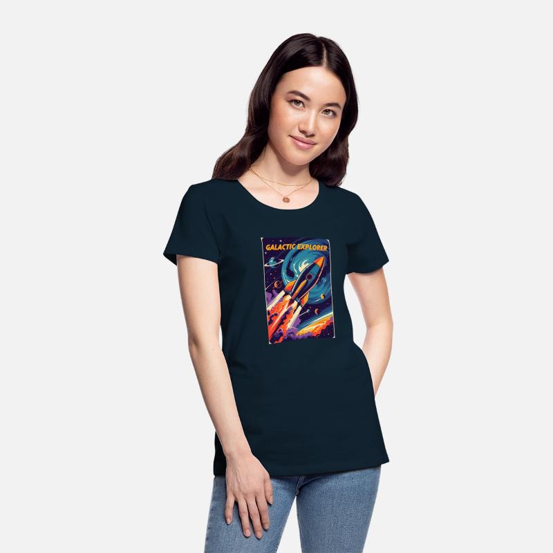 Galactic Explorer – Retro Rocket Blasting Off
