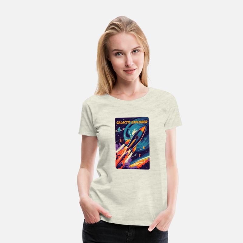 Galactic Explorer – Retro Rocket Blasting Off