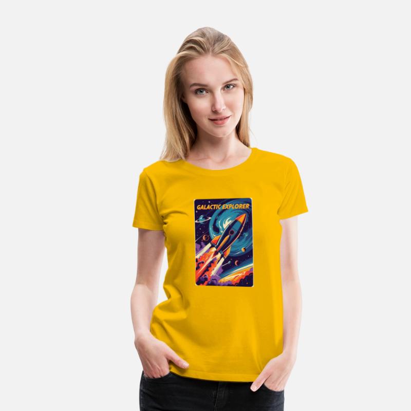 Galactic Explorer – Retro Rocket Blasting Off