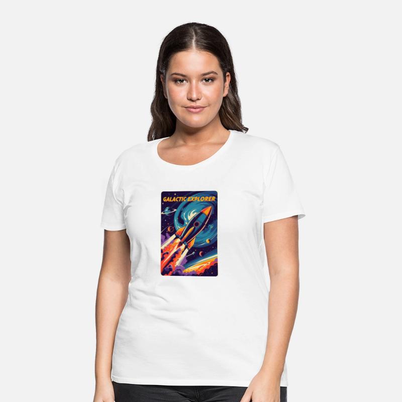 Galactic Explorer – Retro Rocket Blasting Off