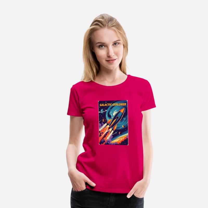Galactic Explorer – Retro Rocket Blasting Off