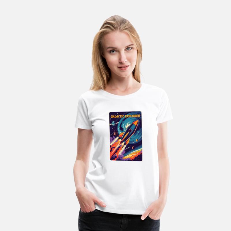 Galactic Explorer – Retro Rocket Blasting Off