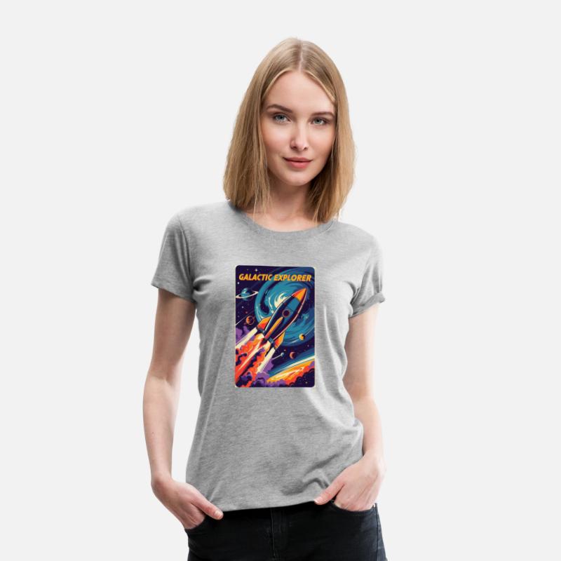Galactic Explorer – Retro Rocket Blasting Off