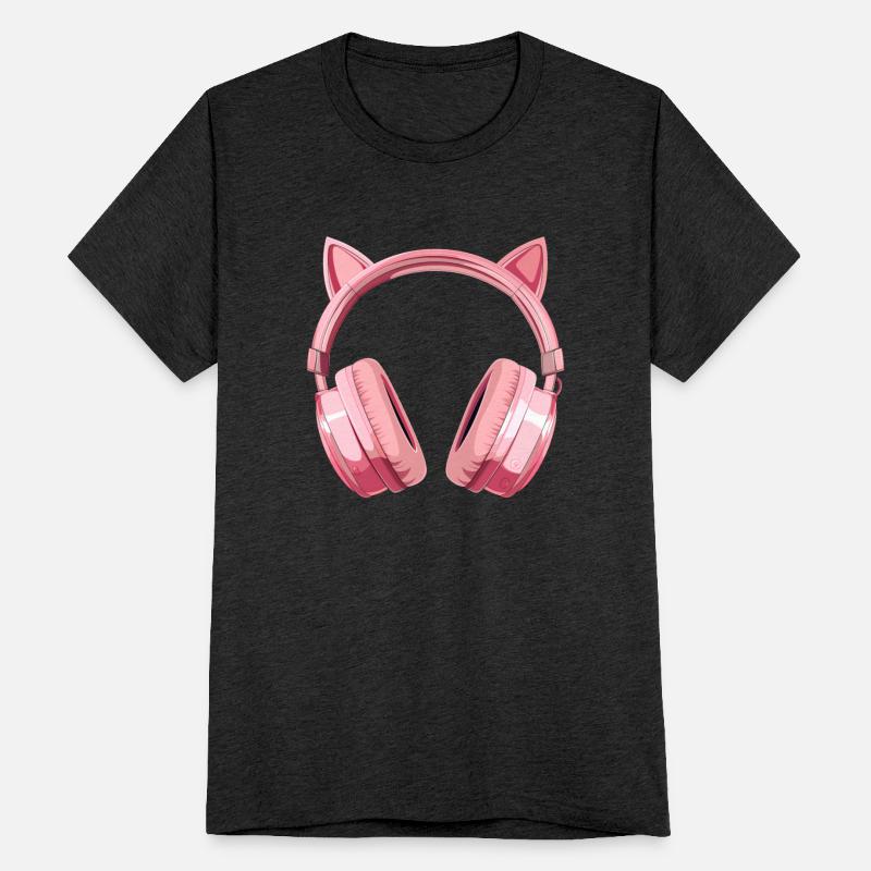 Gaming Headset with pink cat ears