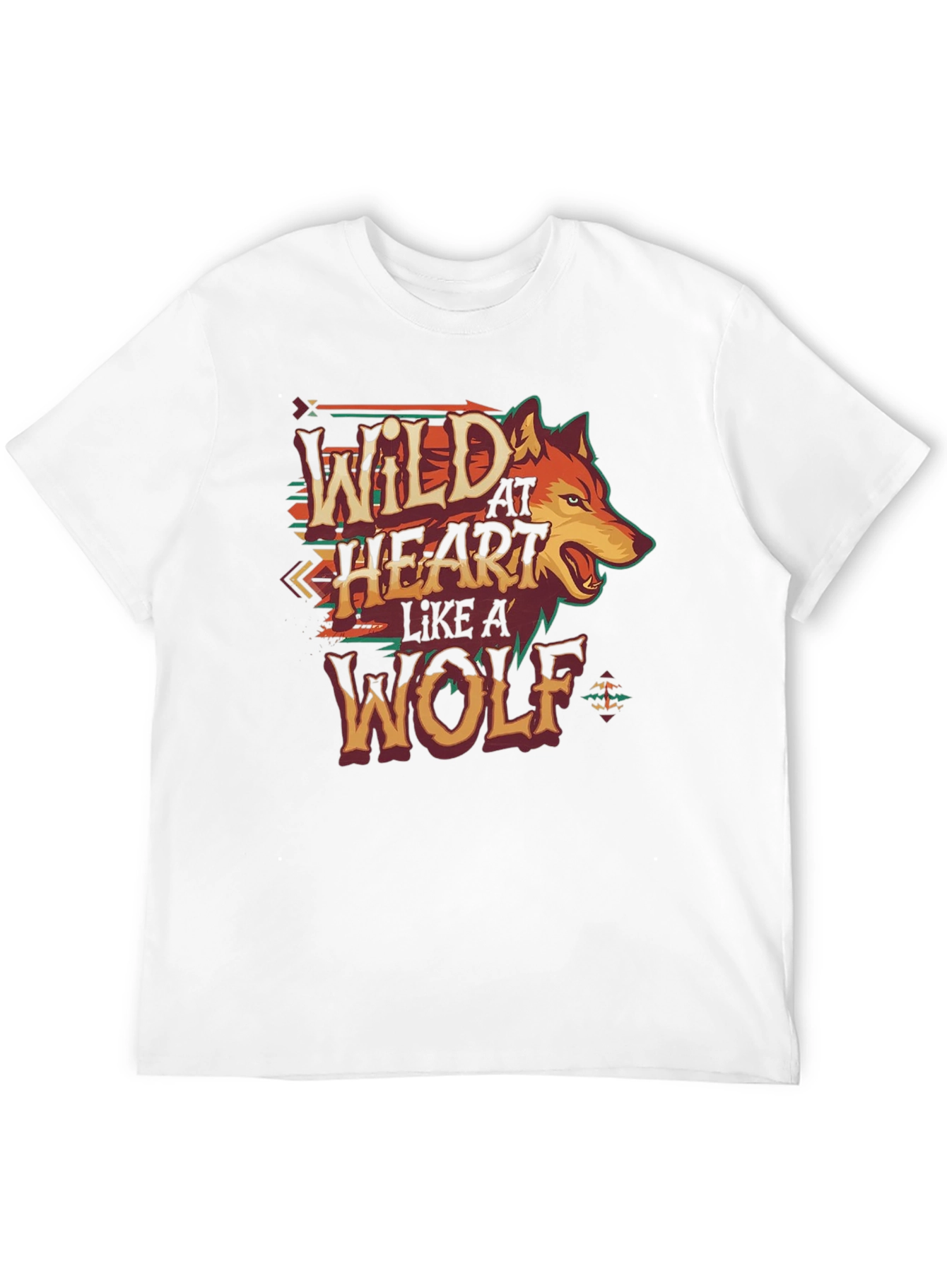 Wild at Heart Wolf Graphic T-Shirt