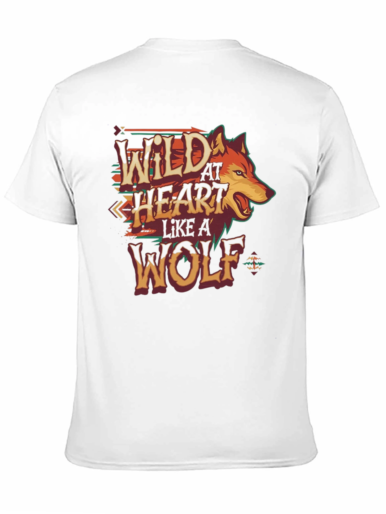Wild at Heart Wolf Graphic T-Shirt