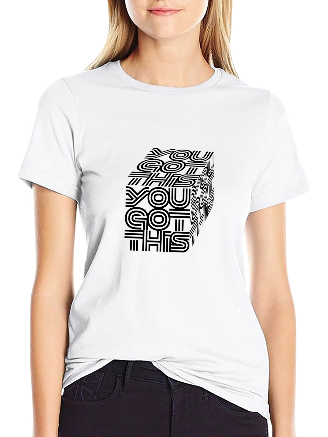 Motivational Cube Graphic Tee - You Got This!