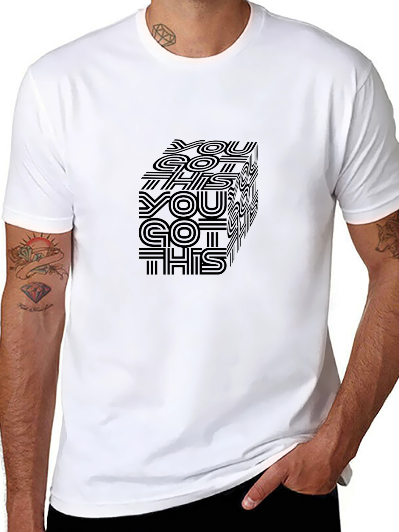 Motivational Cube Graphic Tee - You Got This!