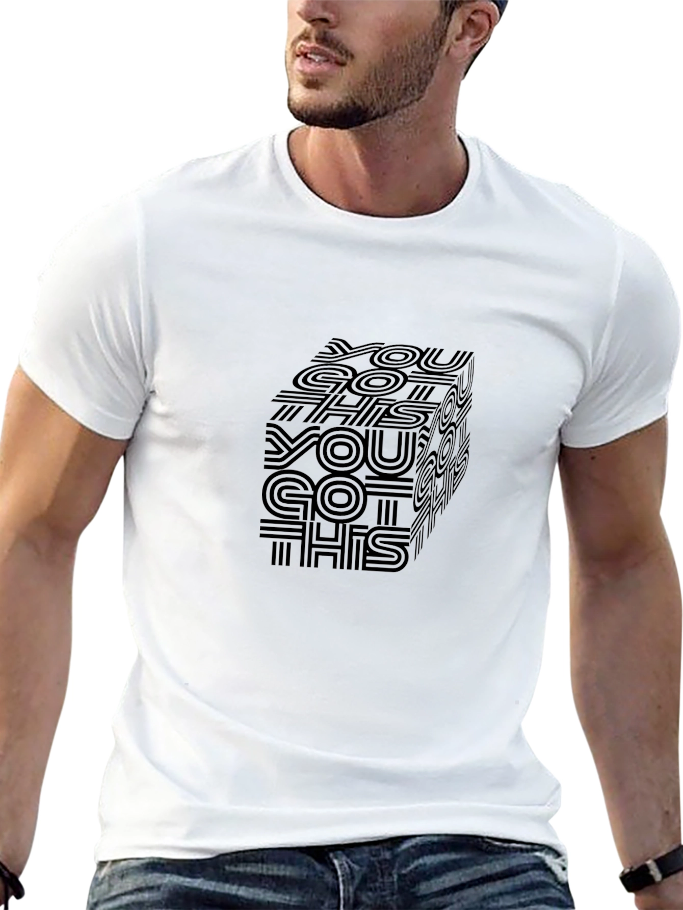 Motivational Cube Graphic Tee - You Got This!
