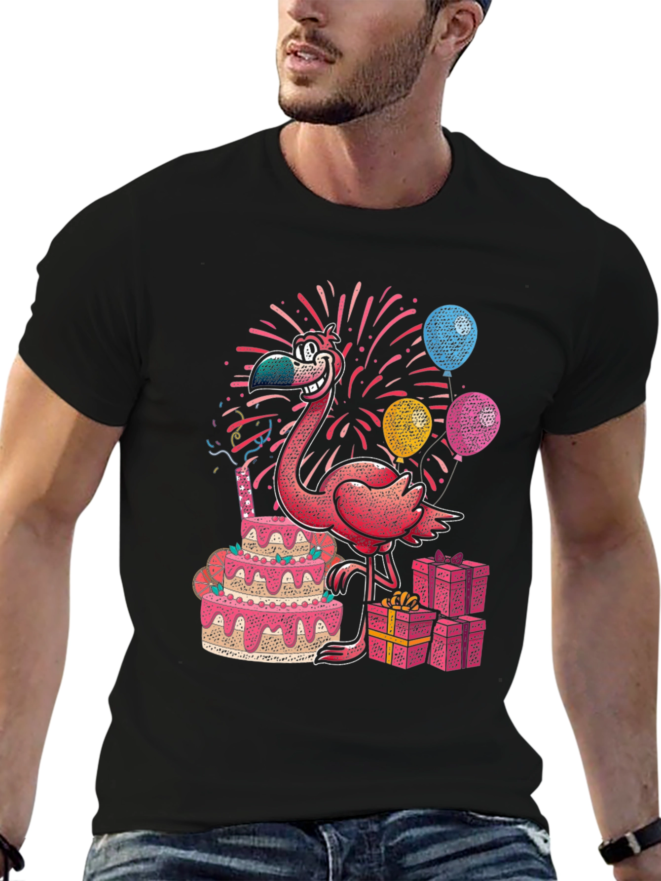 Flamingo Birthday Party T-Shirt
