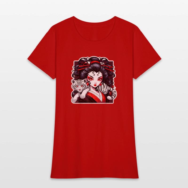 Geisha Tattoo Inspired Graphic
