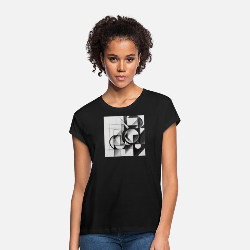Geometric Black and White Abstract Art