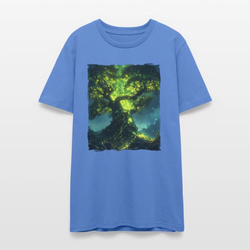 Glowing World Tree with Nature Magic and Energy