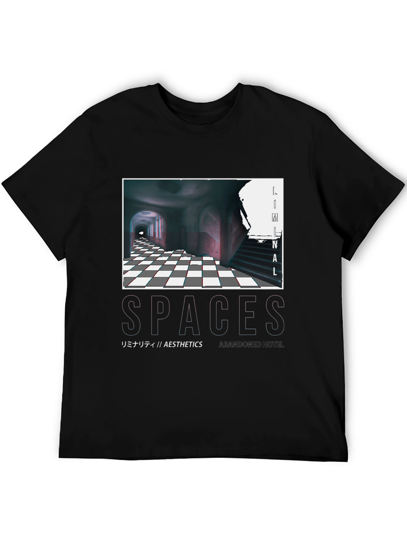 Liminal Spaces Graphic T-Shirt - Black
