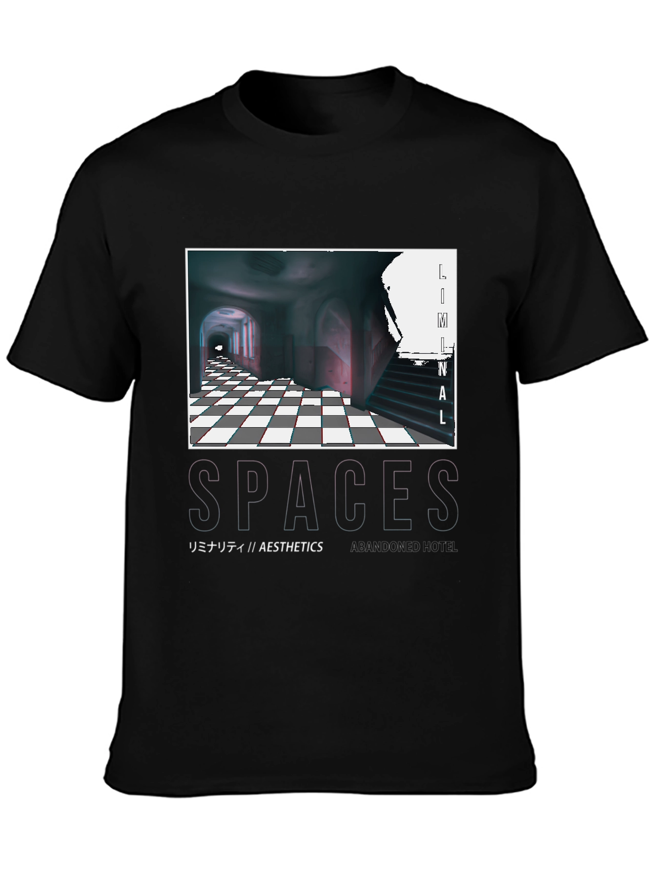 Liminal Spaces Graphic T-Shirt - Black