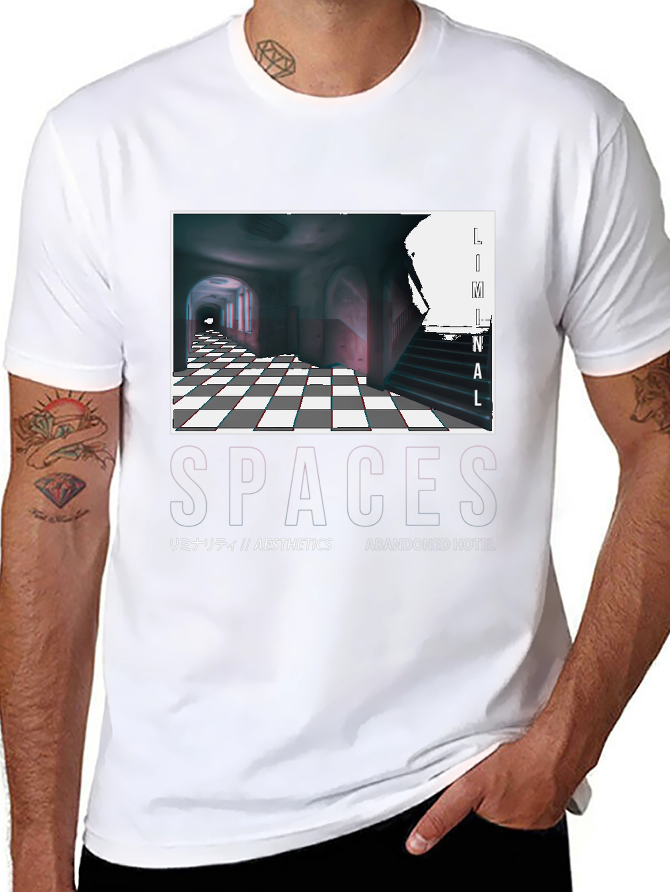 Liminal Spaces Graphic T-Shirt - Black