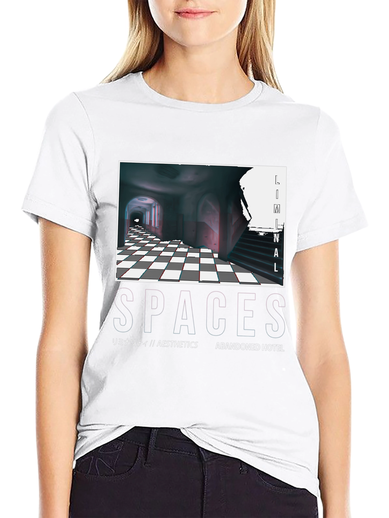 Liminal Spaces Graphic T-Shirt - Black