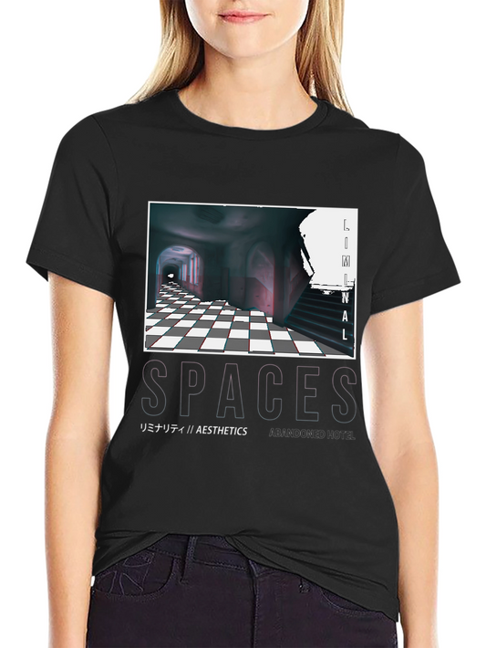 Liminal Spaces Graphic T-Shirt - Black