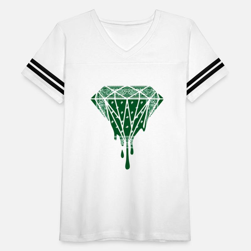 Green Bandana Diamond Emerald Dripg Hip Hop Street