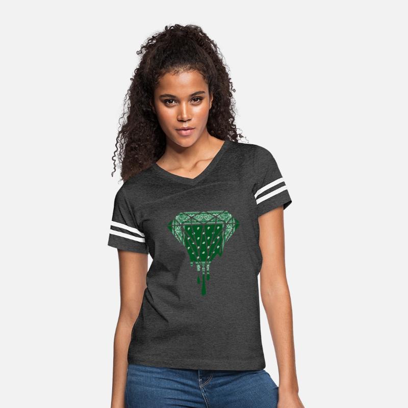 Green Bandana Diamond Emerald Dripg Hip Hop Street