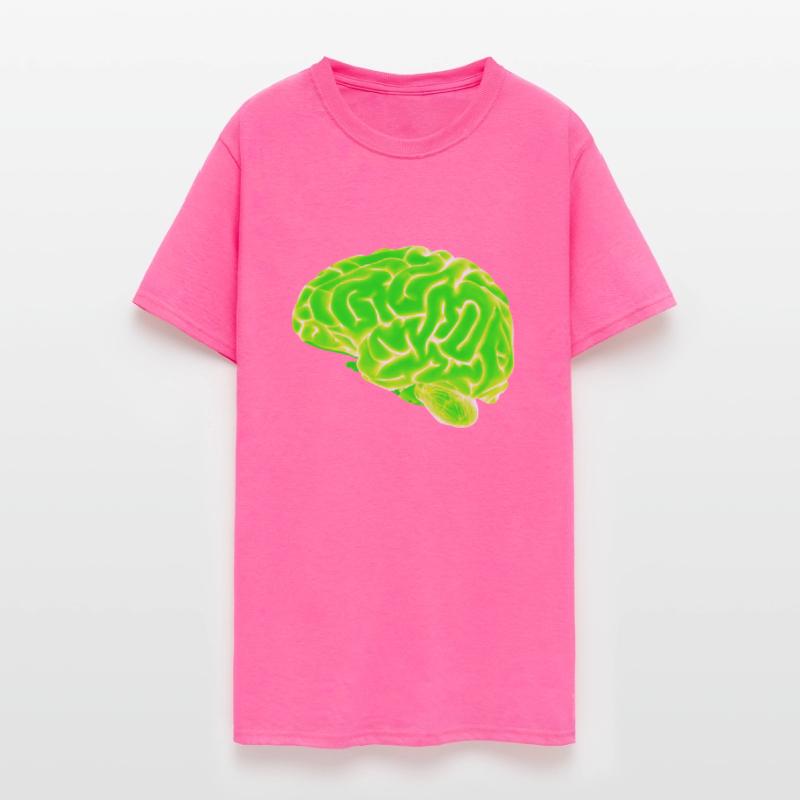 green neon brain