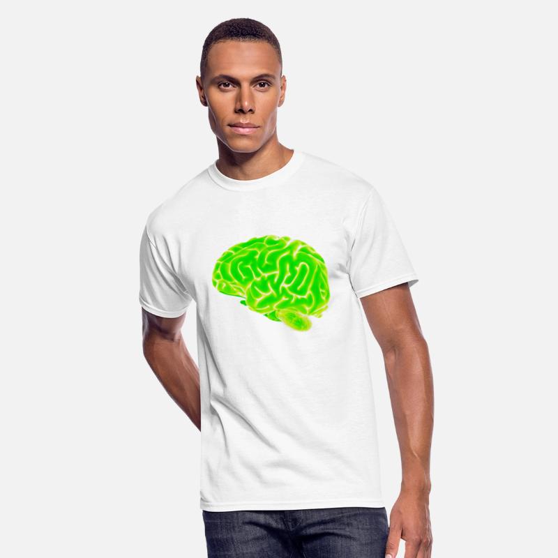 green neon brain