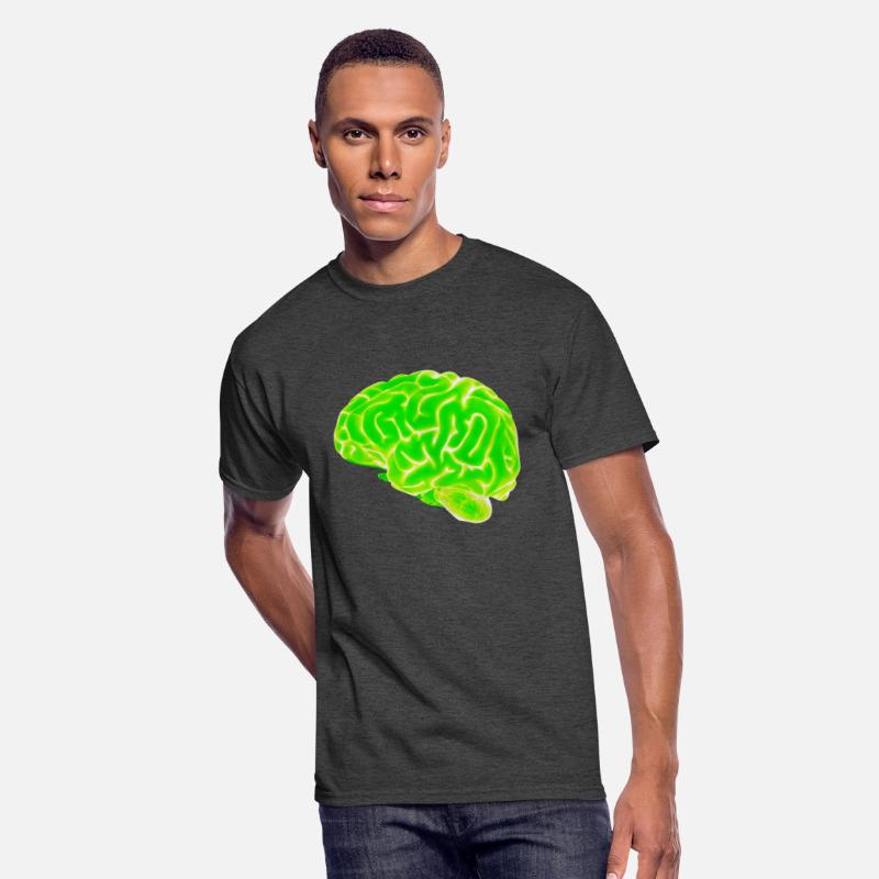 green neon brain