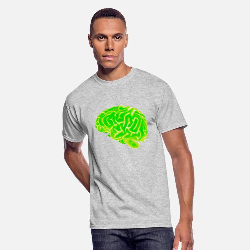 green neon brain
