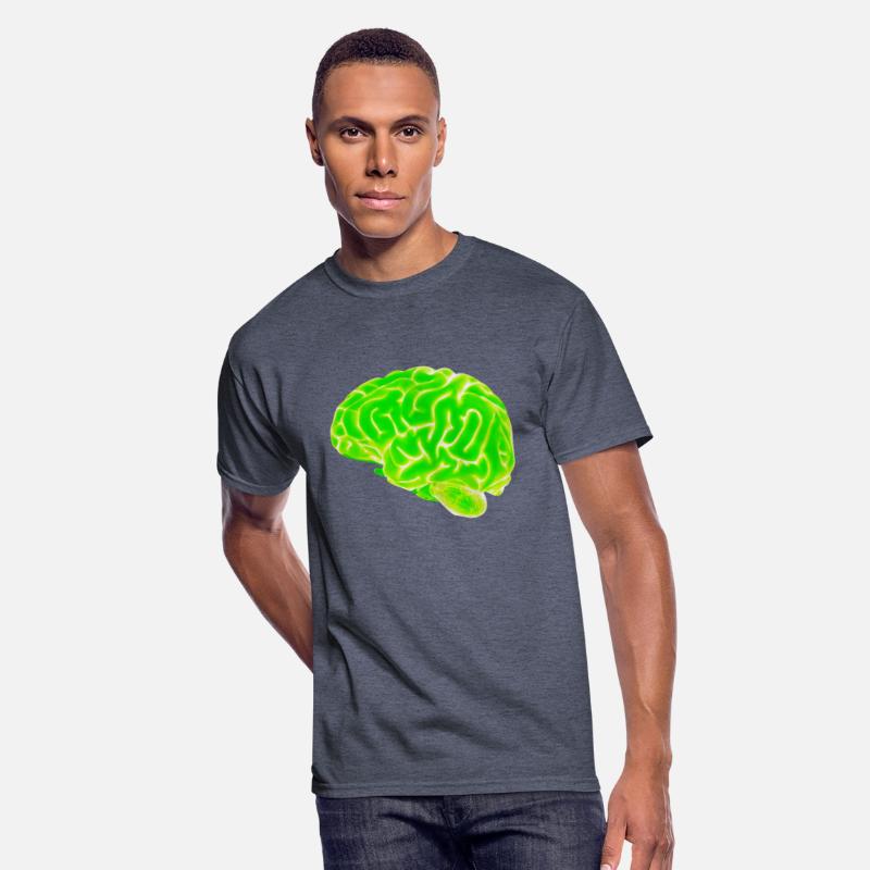 green neon brain