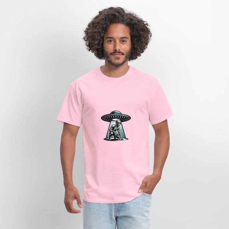 Grey alien UFO