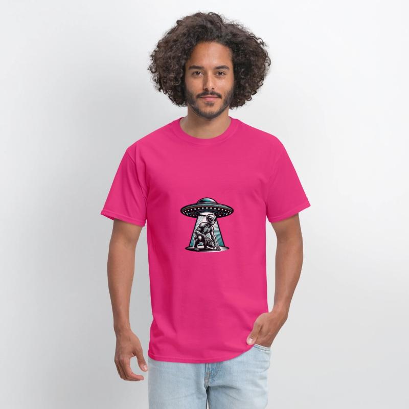 Grey alien UFO