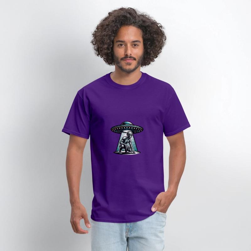 Grey alien UFO