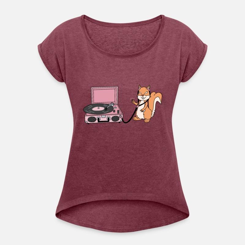 Groovy Squirrel Listening To Music DK - Cameo Pink