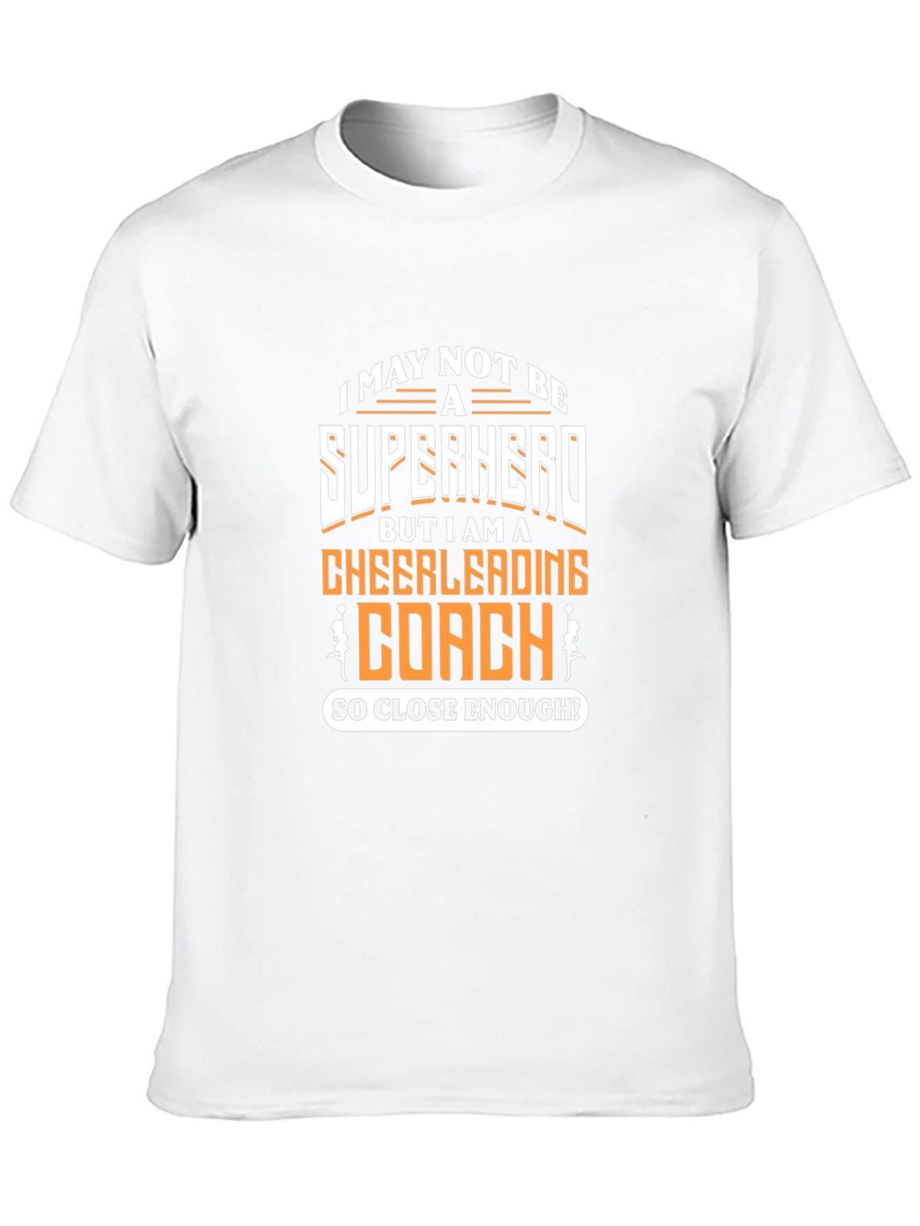 Cheerleading Coach Superhero Graphic T-Shirt