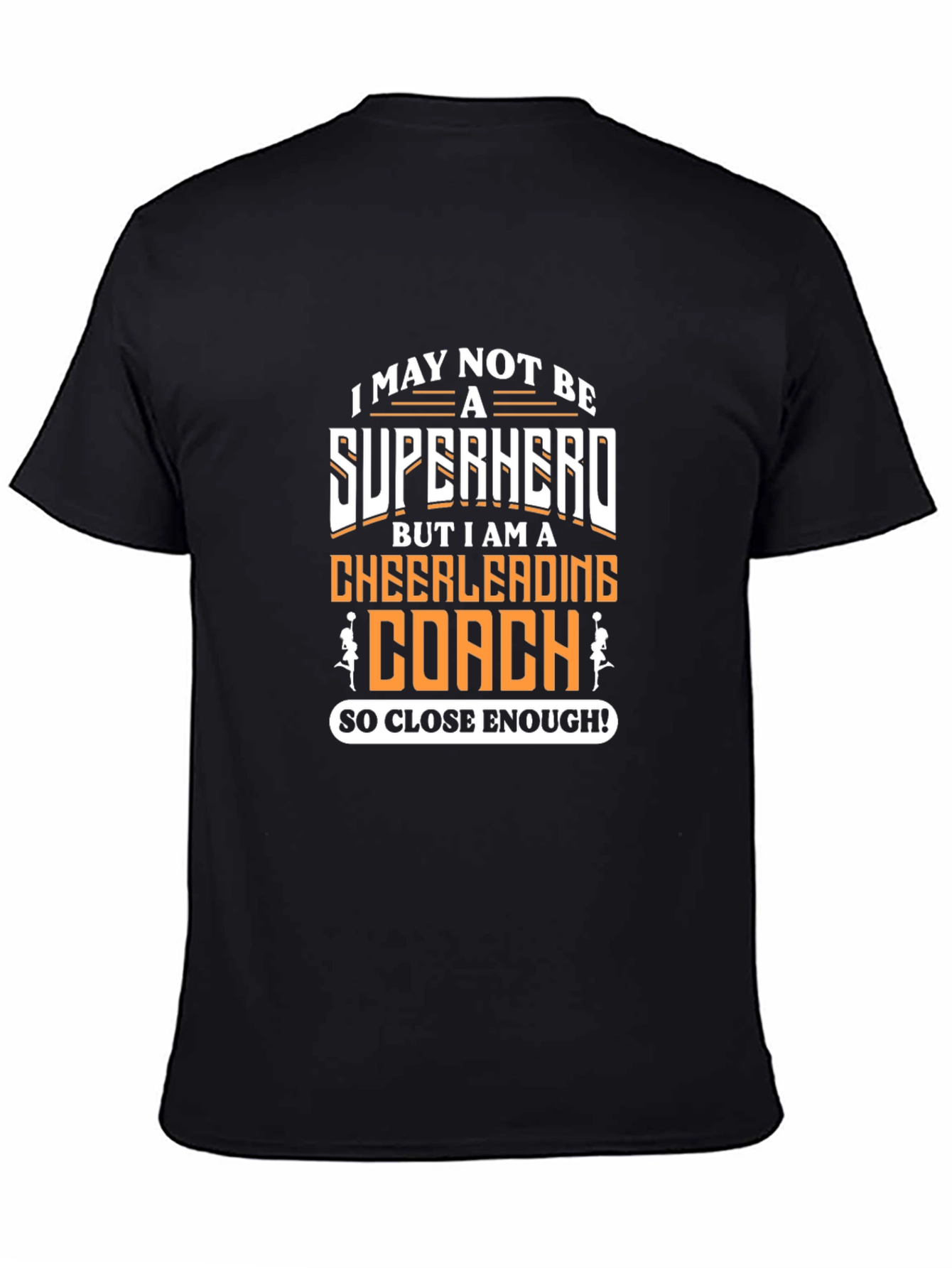 Cheerleading Coach Superhero Graphic T-Shirt