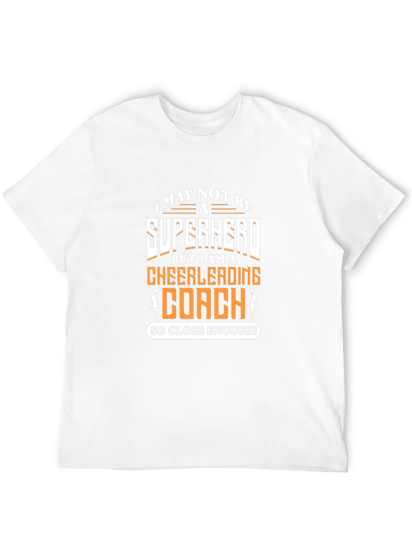 Cheerleading Coach Superhero Graphic T-Shirt