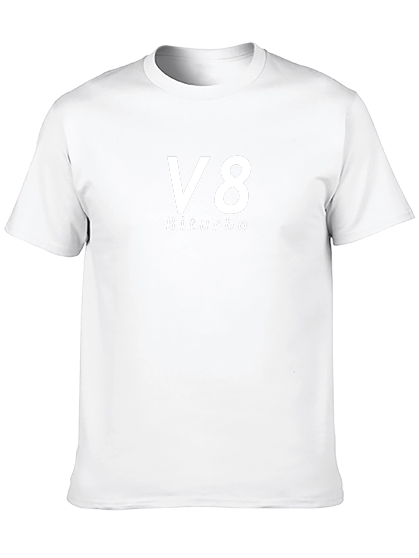 V8 Biturbo Black T-Shirt - Automotive Enthusiast Apparel