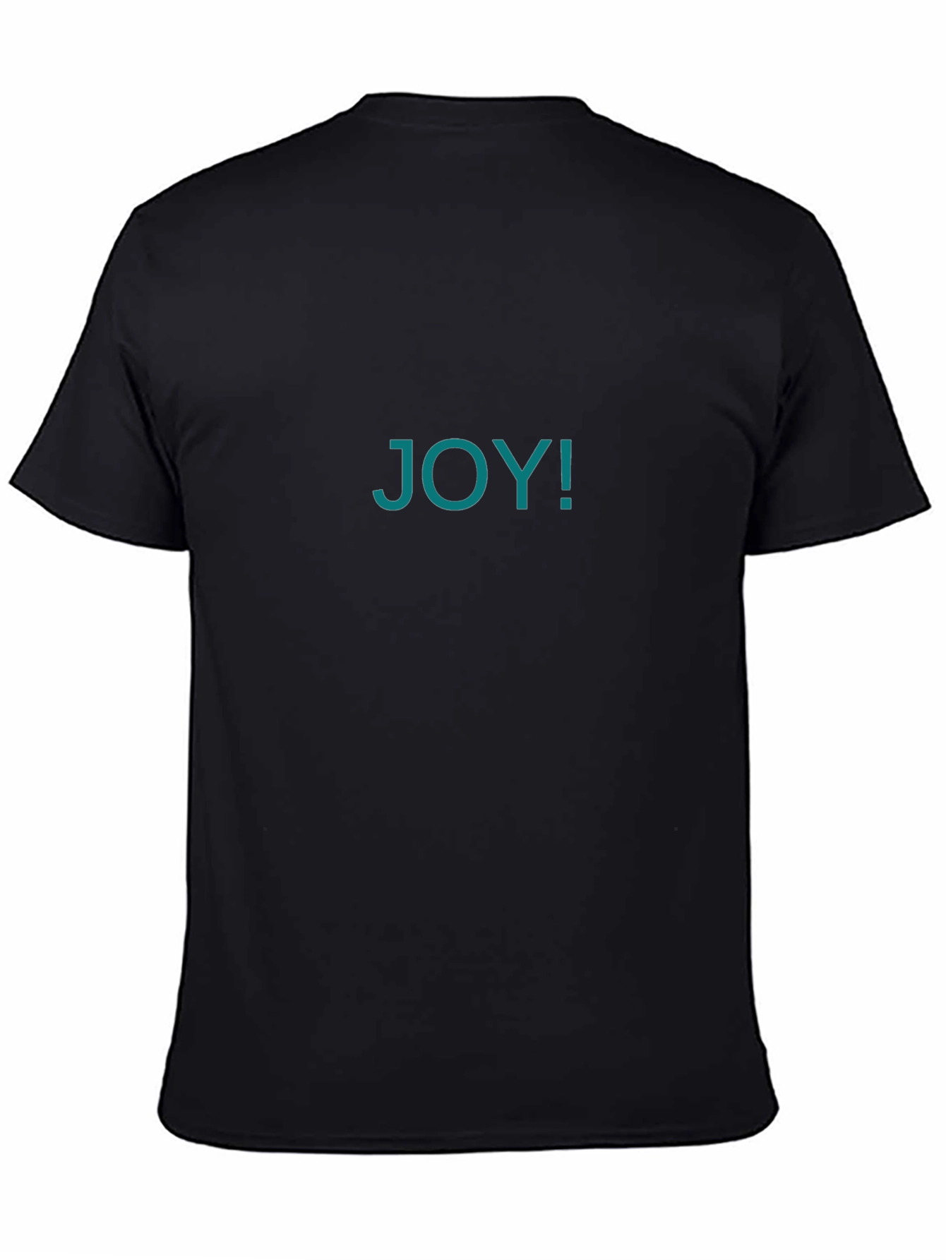 Joyful Black T-Shirt - Express Your Happiness!