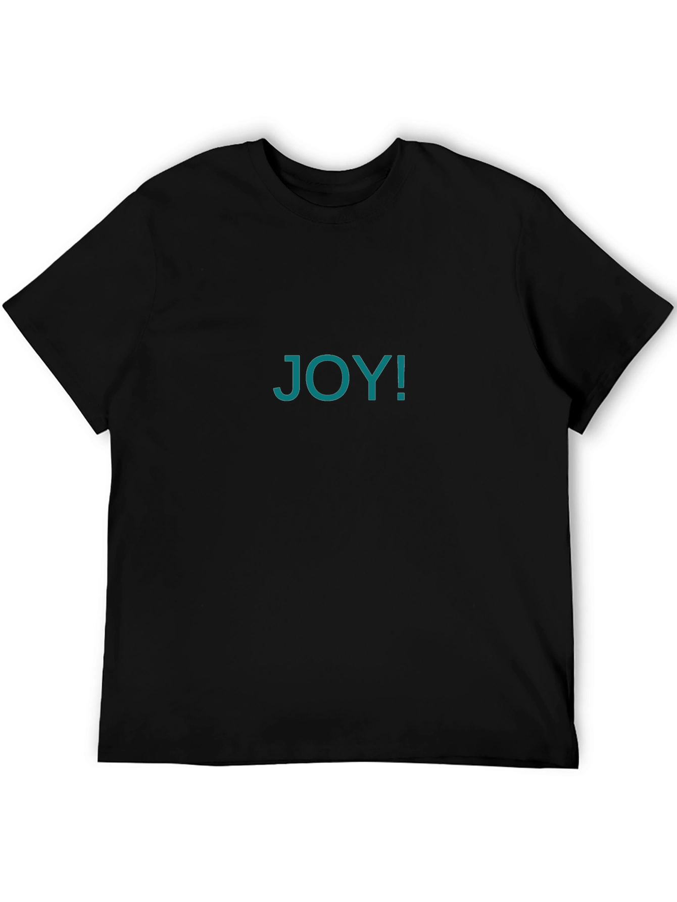 Joyful Black T-Shirt - Express Your Happiness!