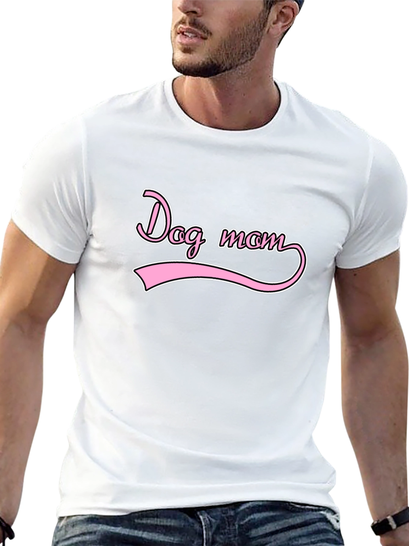 Dog Mom Graphic Tee - Casual Black T-Shirt