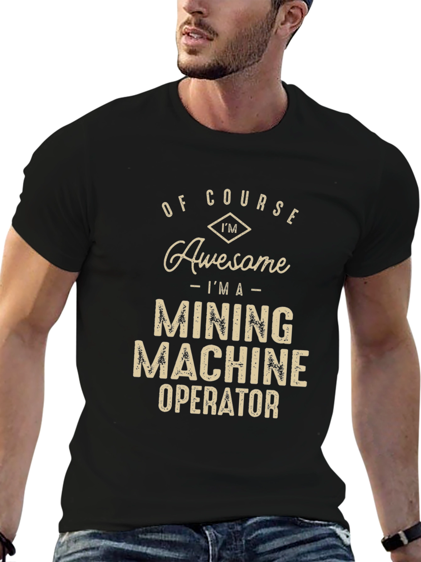 Awesome Mining Machine Operator Graphic Tee
