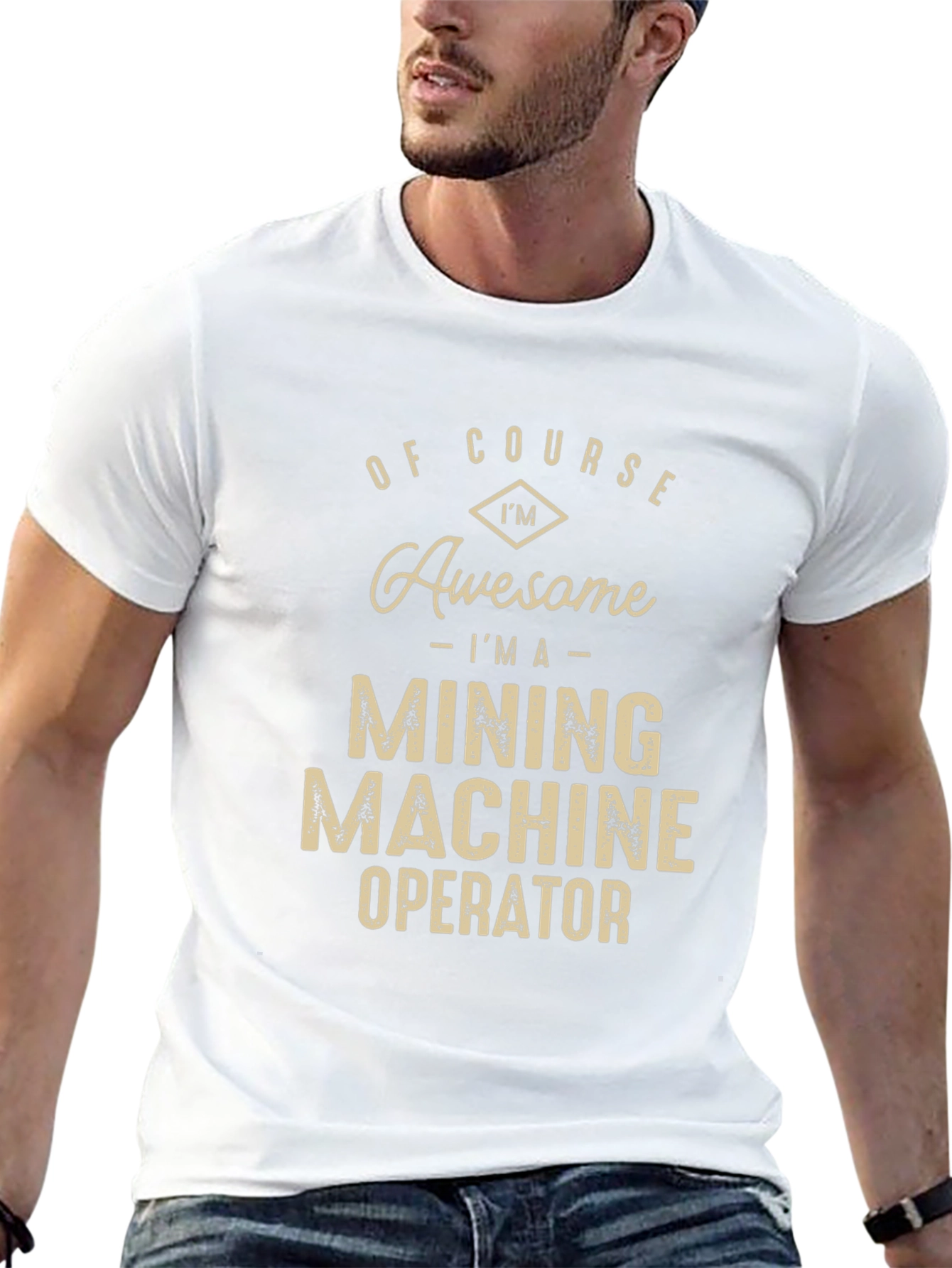 Awesome Mining Machine Operator Graphic Tee