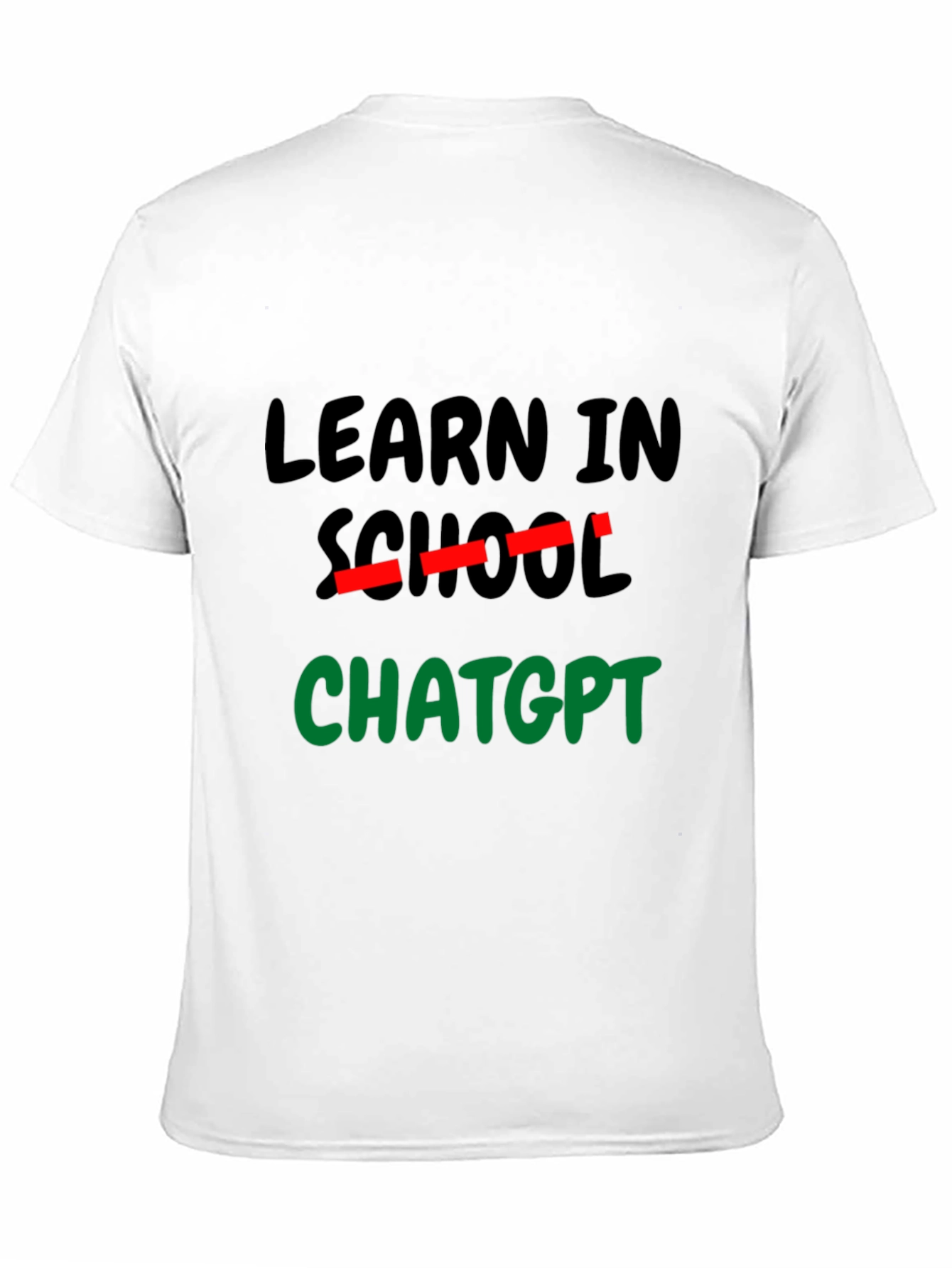 Learn In ChatGPT Black T-Shirt