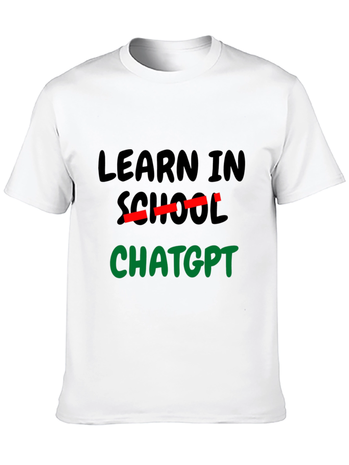 Learn In ChatGPT Black T-Shirt